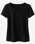 Ebony Pima Cotton T-Shirt – 100% Cotton Crew Neck Tee Corfu Jeans