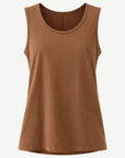 Mocha Pima Cotton Tank Top – 100% Cotton Corfu Jeans