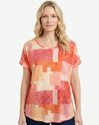 Block Party Summer Burnout Print Top