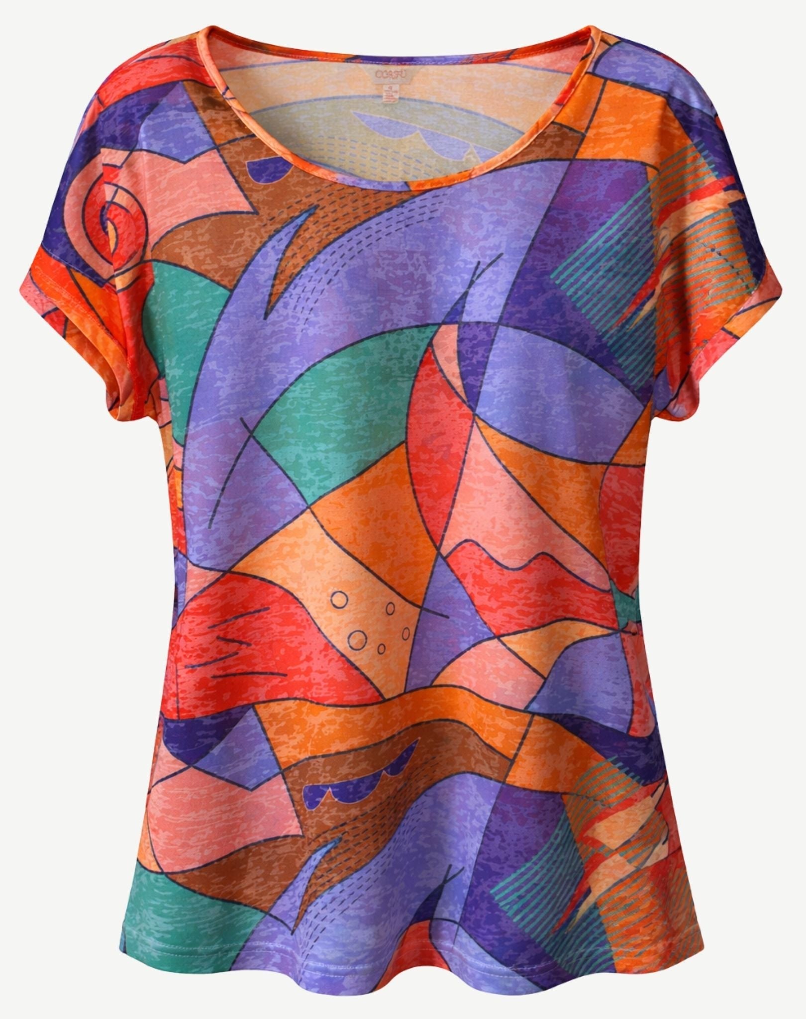 Prism Play Summer Burnout Print Top Corfu Jeans