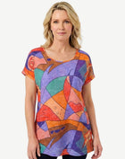 Prism Play Summer Burnout Print Top