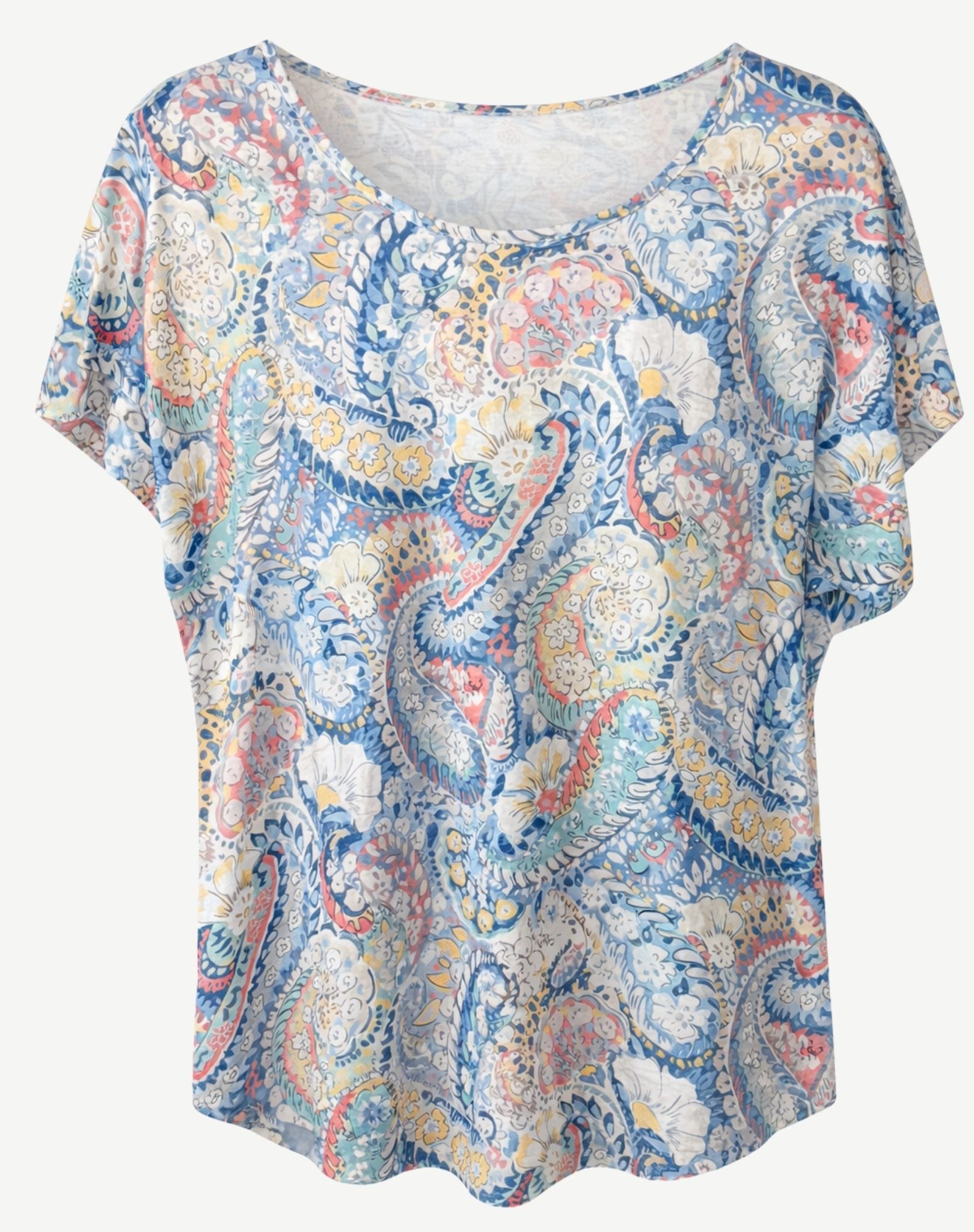 Summer Scrolls Summer Burnout Paisley Top Corfu Jeans