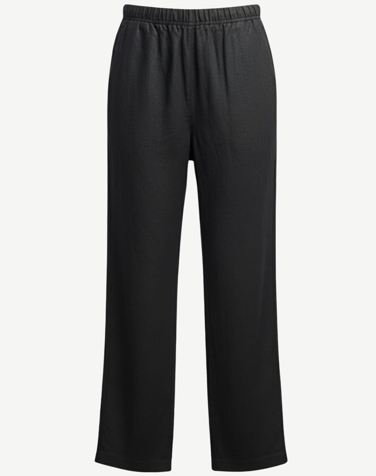 Black Linen Elasticated Pants Corfu Jeans