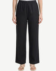 Black Linen Elasticated Pants Corfu Jeans