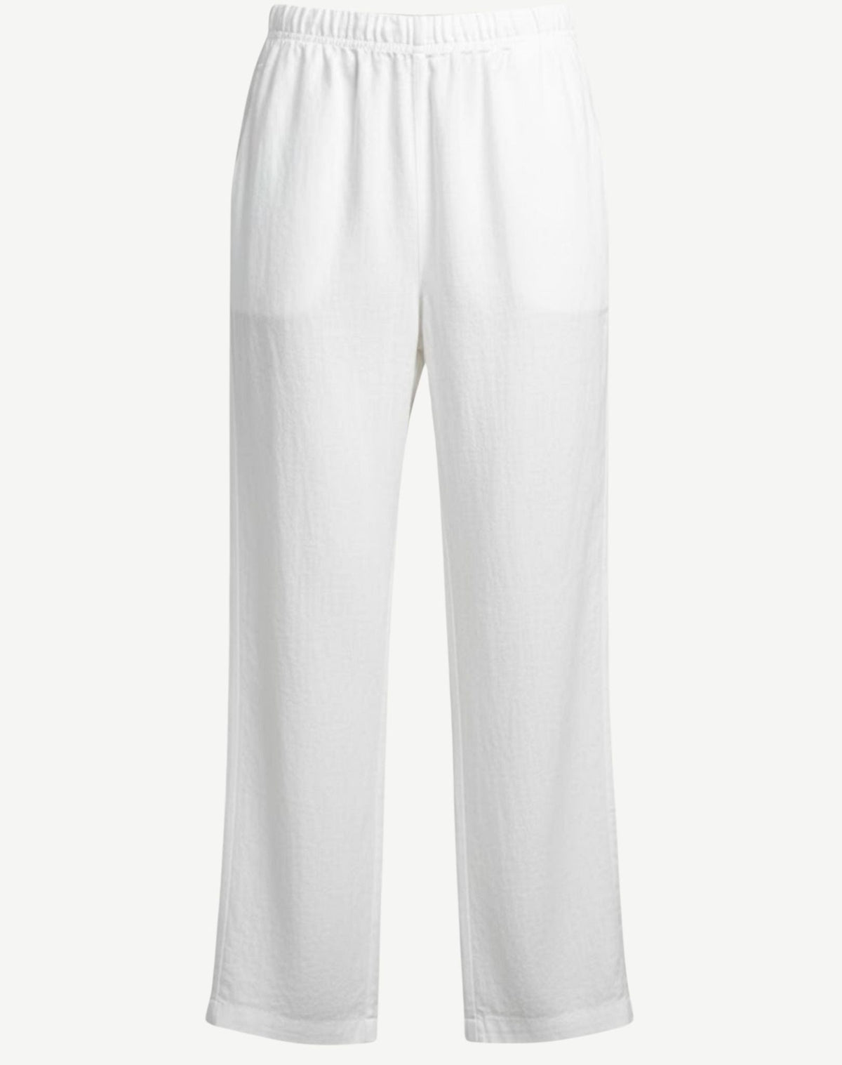 White Linen Elasticated Pants Corfu Jeans