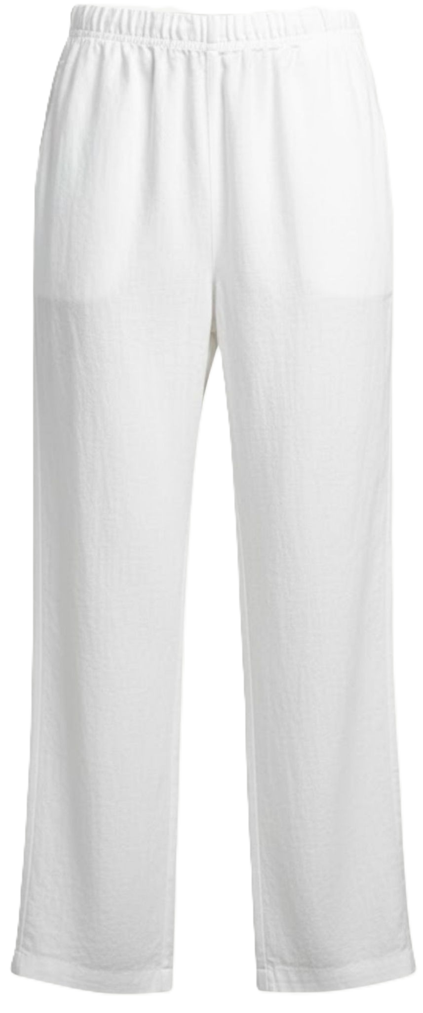 White Linen Elasticated Pants Corfu Jeans