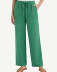 Seafoam Linen Drawstring Pants Corfu Jeans