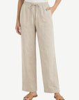 Natural Linen Drawstring Pants Corfu Jeans
