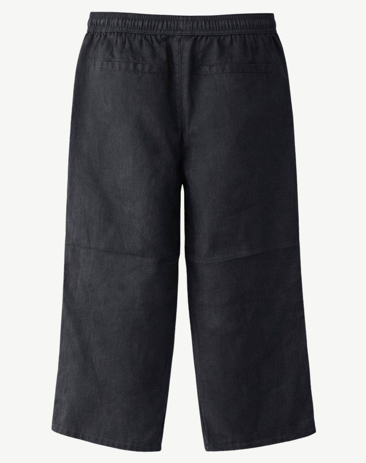 Black Cropped Linen Pants Corfu Jeans