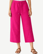 Gypsy Pink Cropped Linen Pants