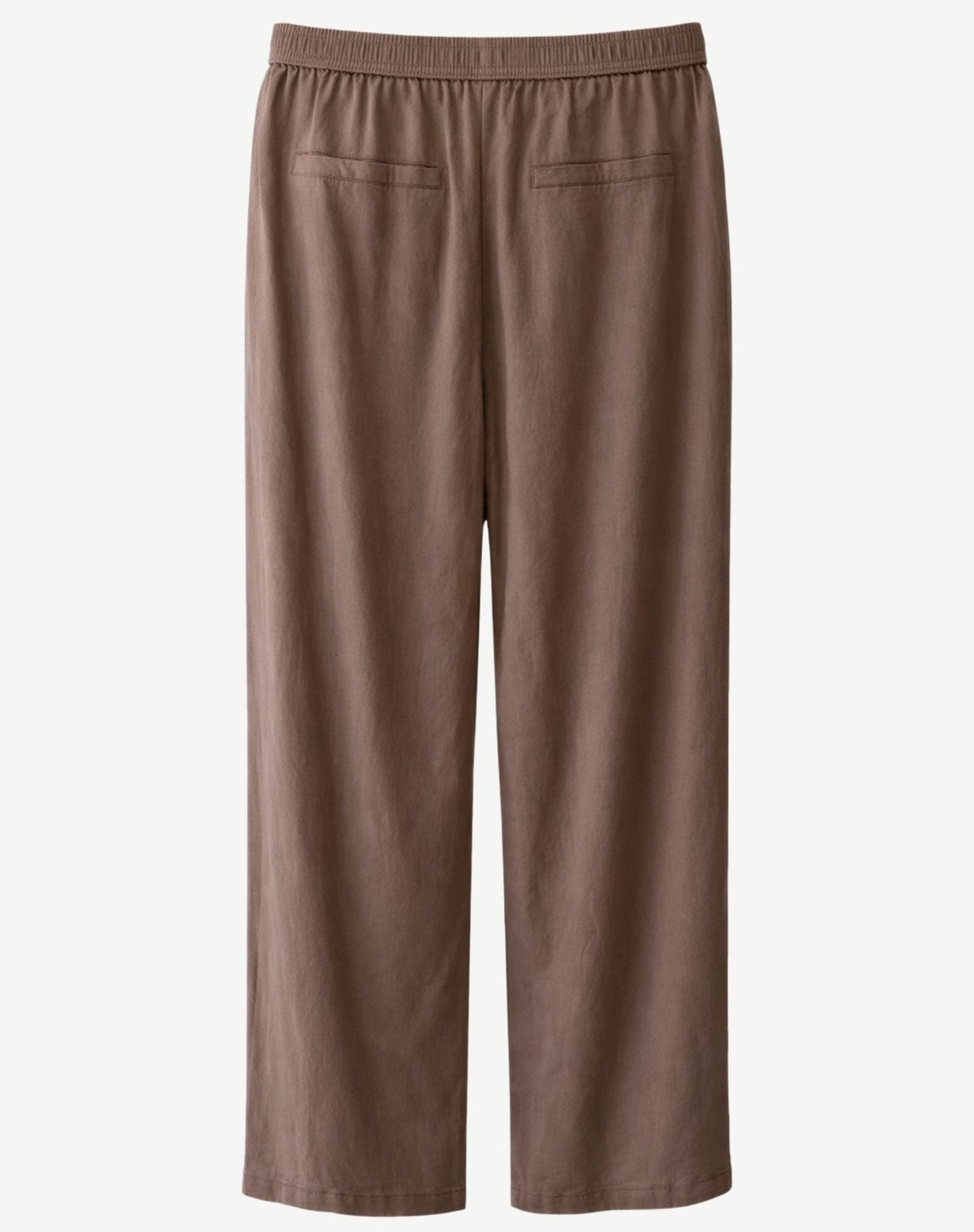 Mocha Mousse Cropped Linen Pants Corfu Jeans