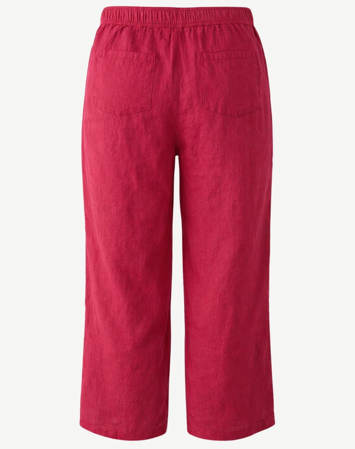 Berry Linen Crossover Crop Pants Corfu Jeans