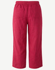 Berry Linen Crossover Crop Pants Corfu Jeans