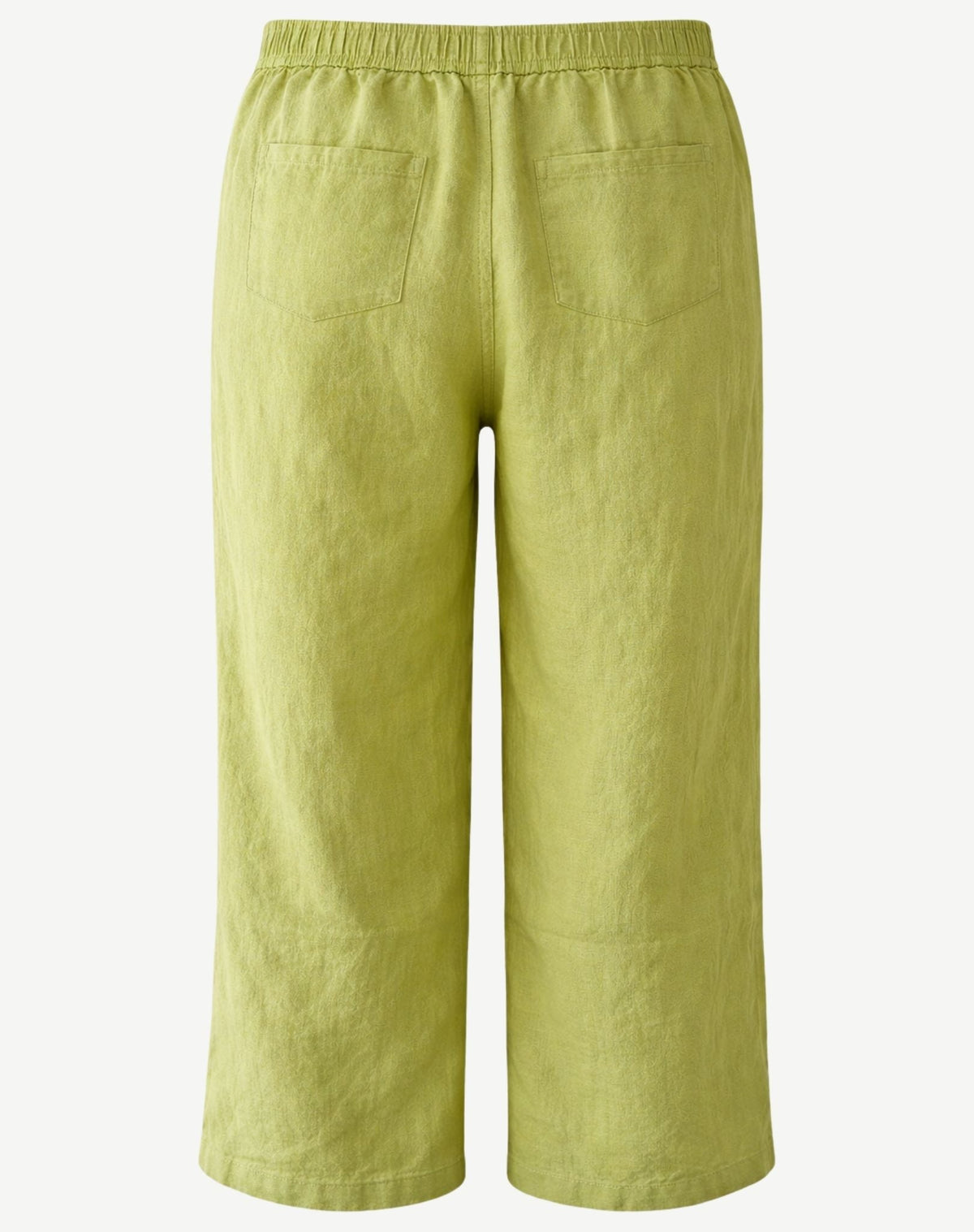 Pistachio Linen Crossover Crop Pants Corfu Jeans