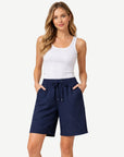 Ink White Linen Shorts Corfu Jeans