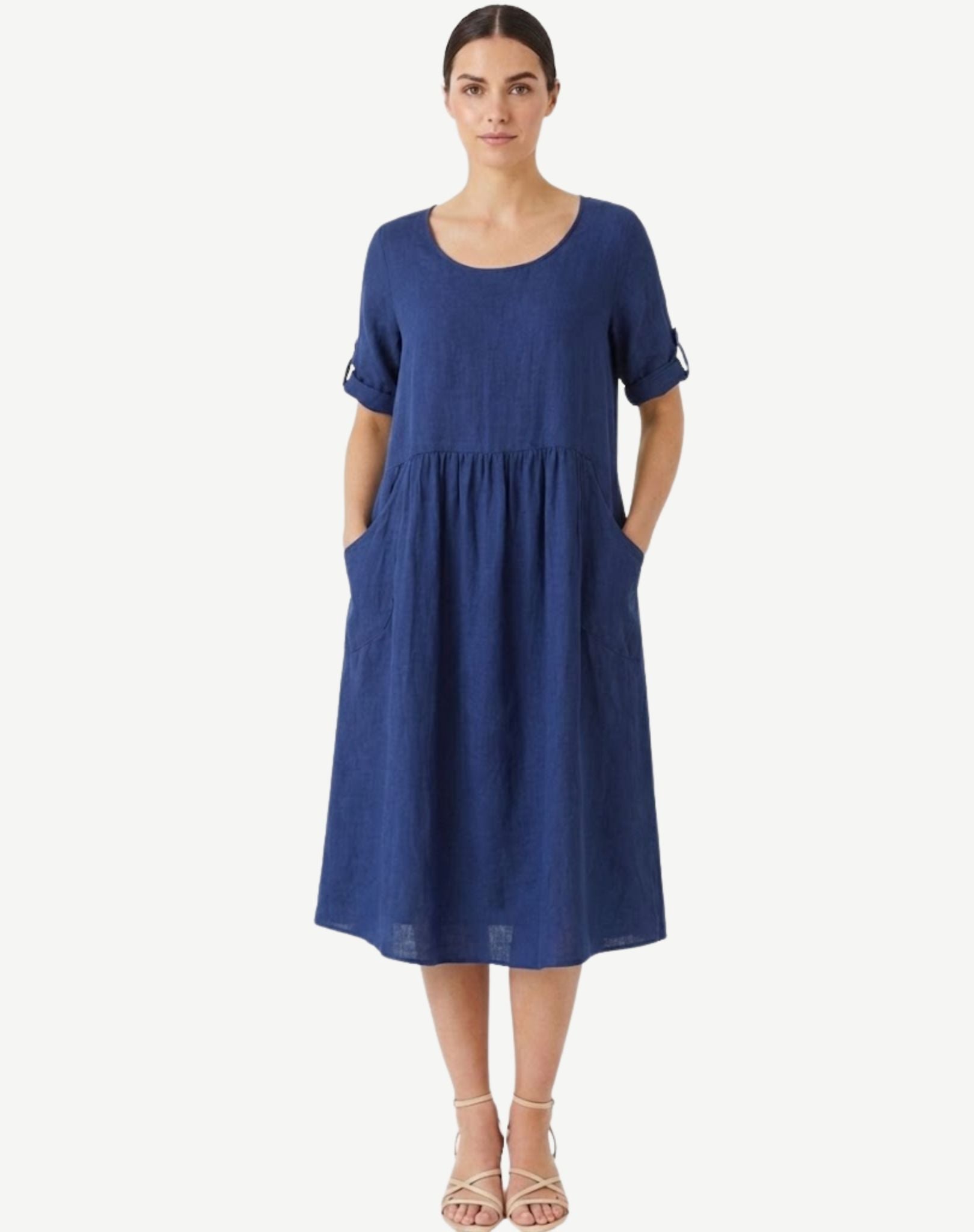Harbour Linen Midi Dress Corfu Jeans