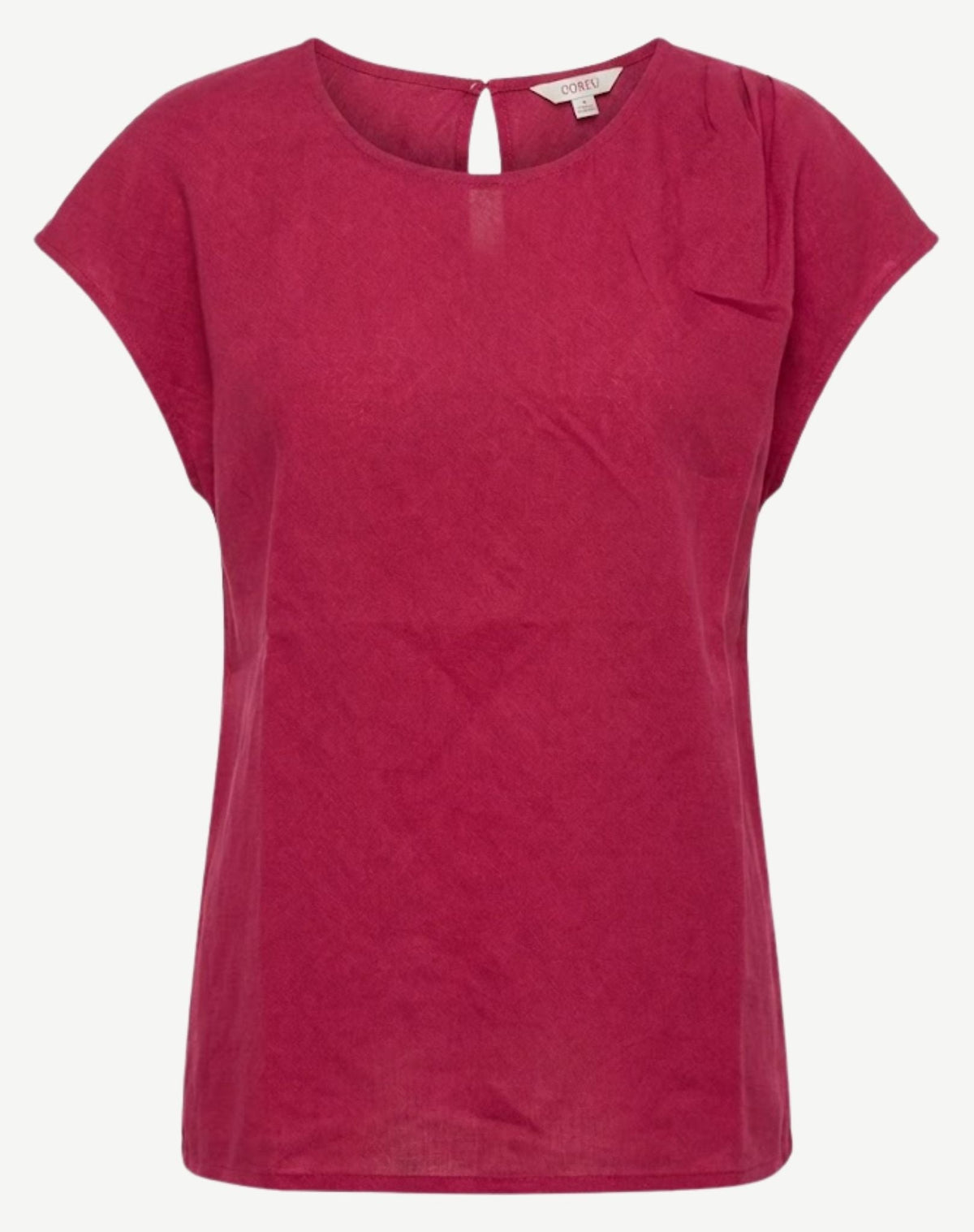 Sakura Pleat Detail Linen Top Corfu Jeans