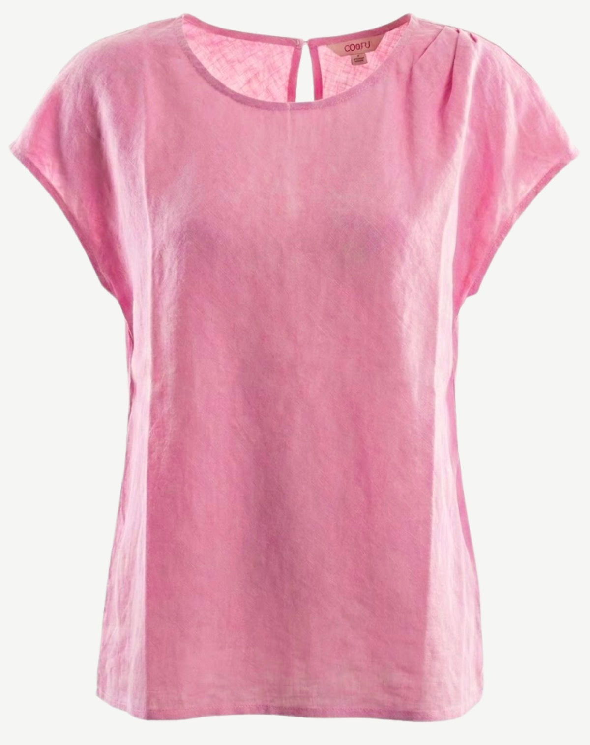 Sakura Pleat Detail Linen Top Corfu Jeans