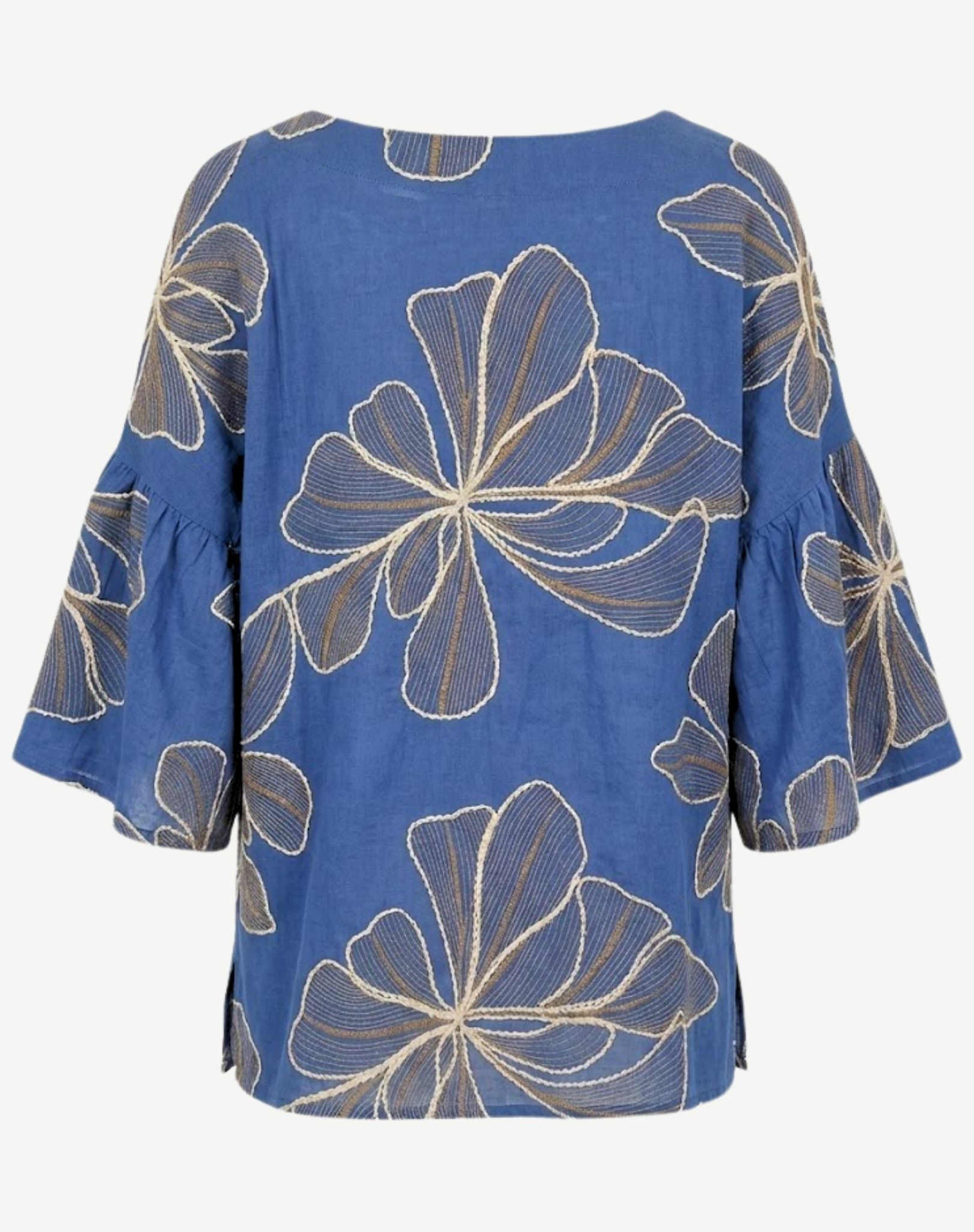 Linen Bloom Floral Top Corfu Jeans