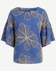 Linen Bloom Floral Top Corfu Jeans