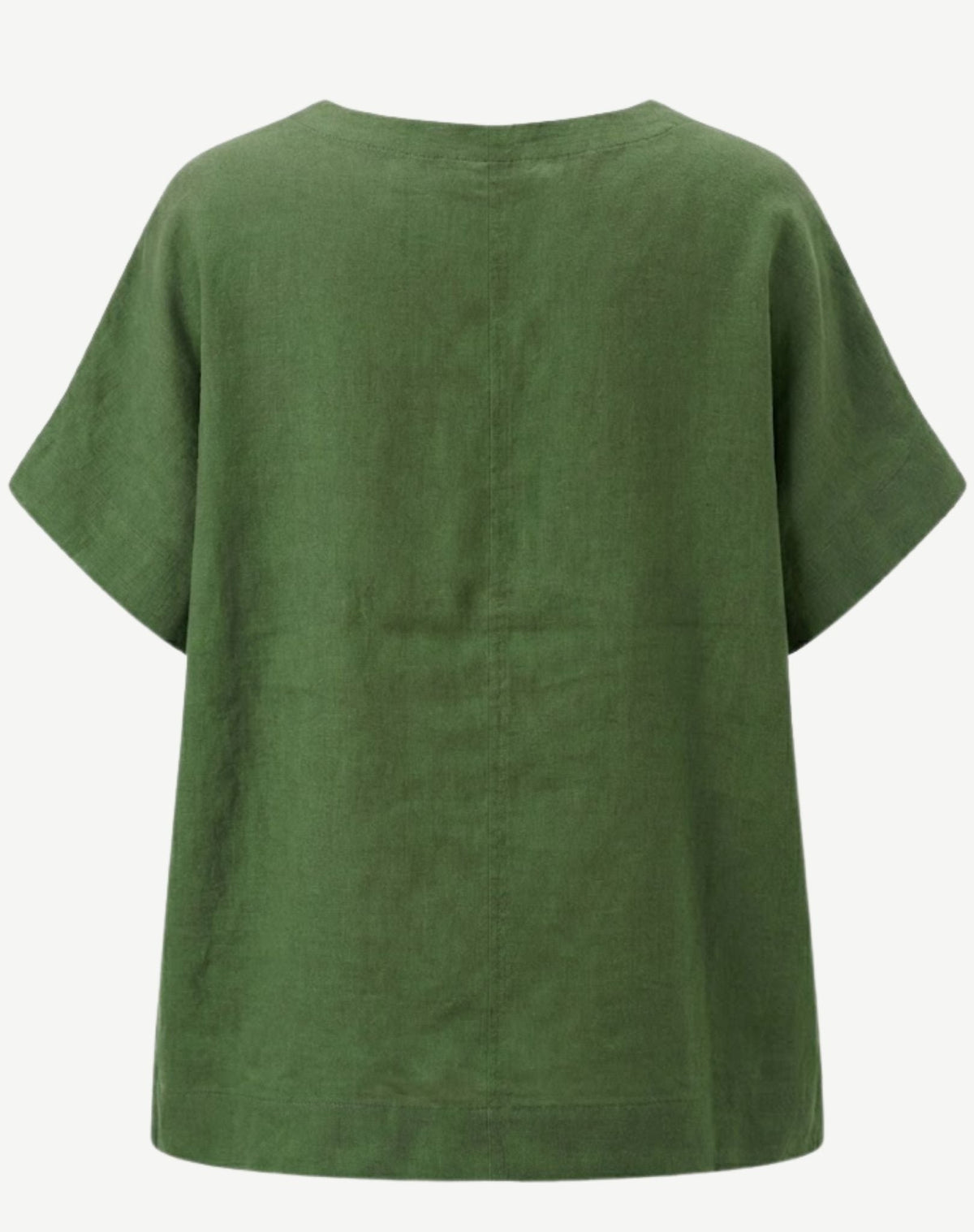 Fern Pintuck Detail Linen Top Corfu Jeans