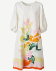 Soft Horizon Printed Linen Midi Dress Corfu Jeans