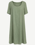Agave Linen Midi Dress Corfu Jeans