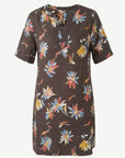 Sun Petal Printed Linen Midi Dress Corfu Jeans