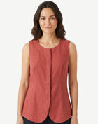 Spice Heavy Weight Linen Sleeveless Top