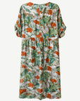Blossia Soft Print Midi Dress Corfu Jeans