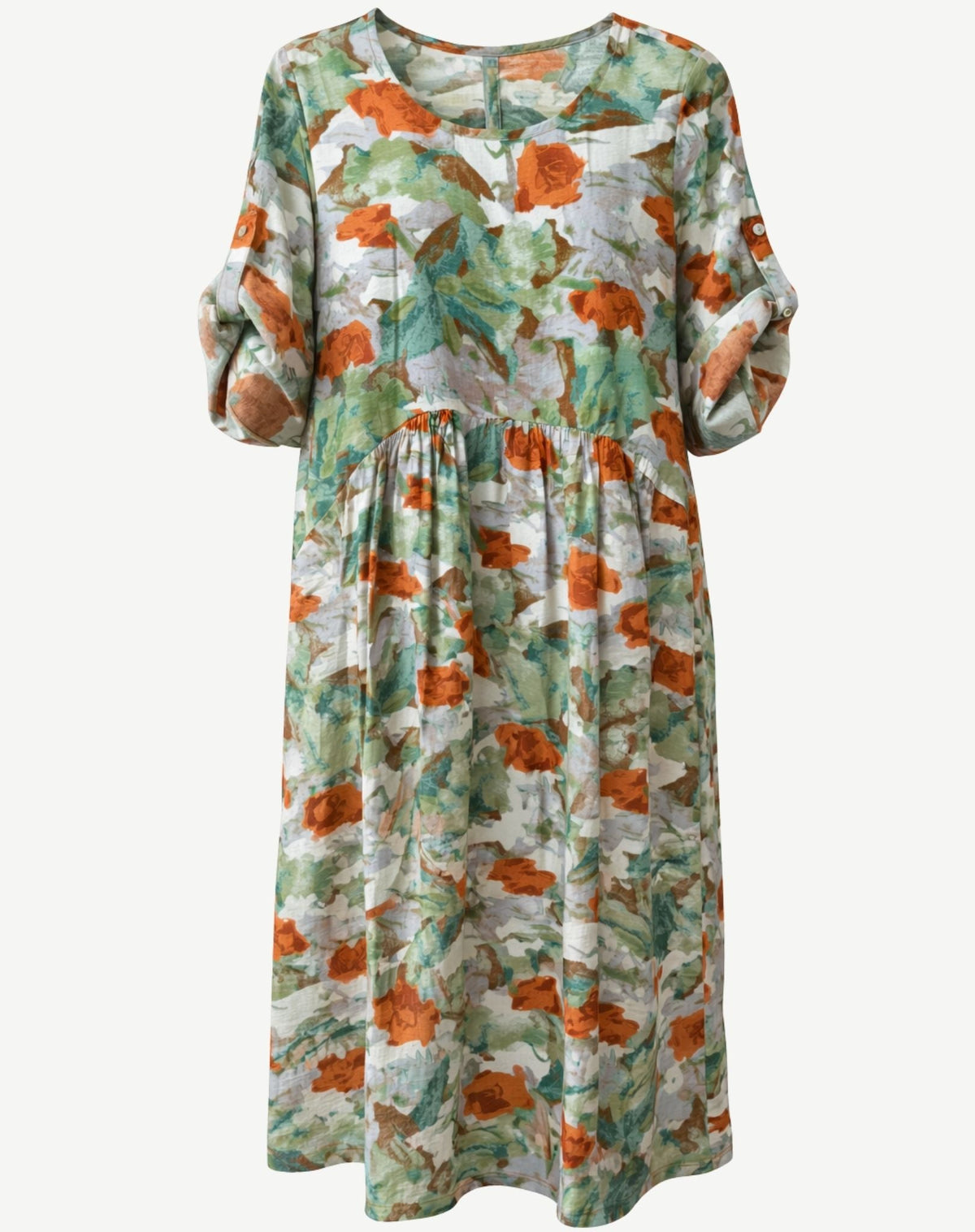 Blossia Soft Print Midi Dress Corfu Jeans