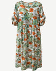 Blossia Soft Print Midi Dress Corfu Jeans