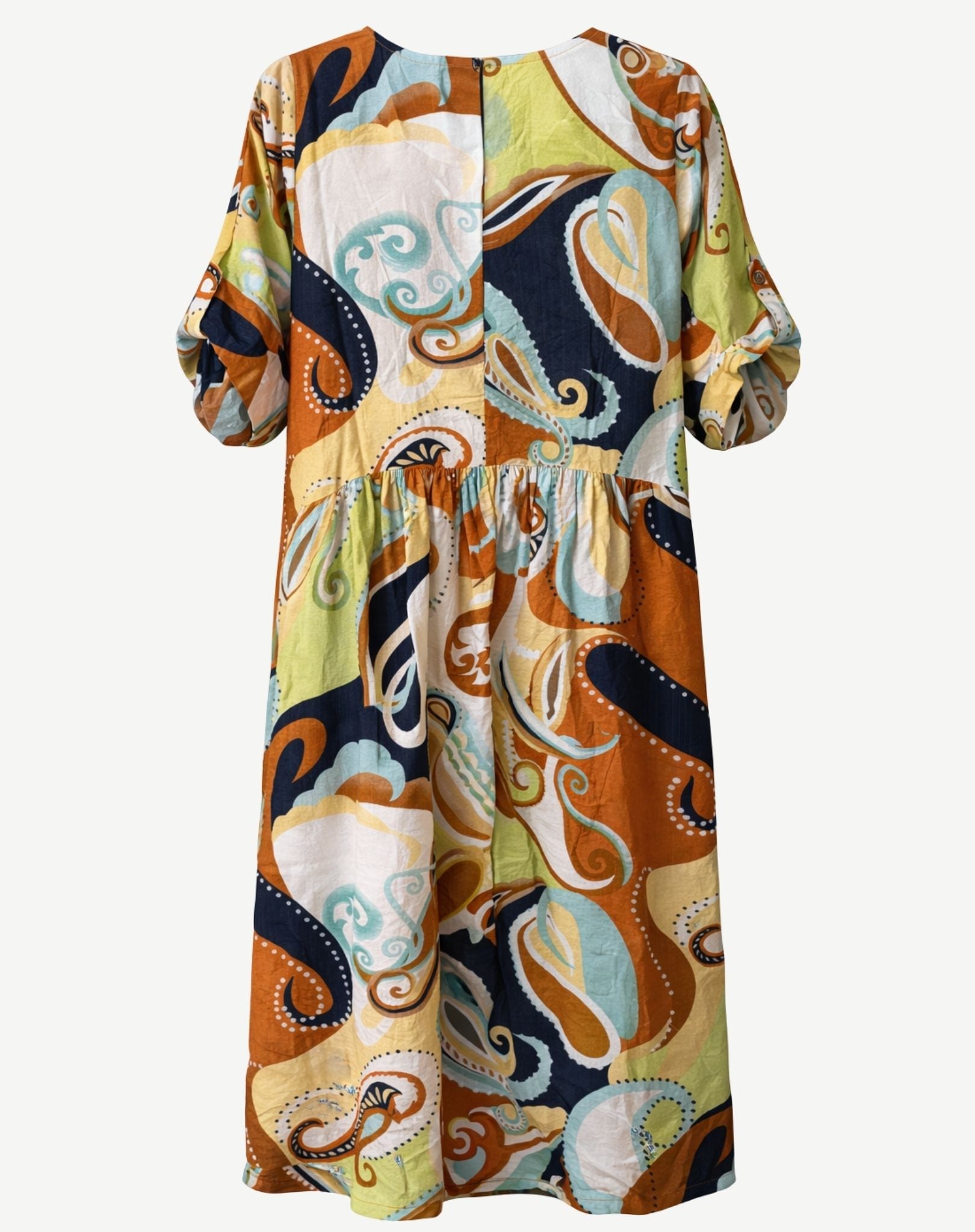 Swizzle Soft Print Midi Dress Corfu Jeans