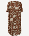 Nutmeg Soft Print Midi Dress Corfu Jeans
