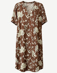 Nutmeg Soft Print Midi Dress Corfu Jeans
