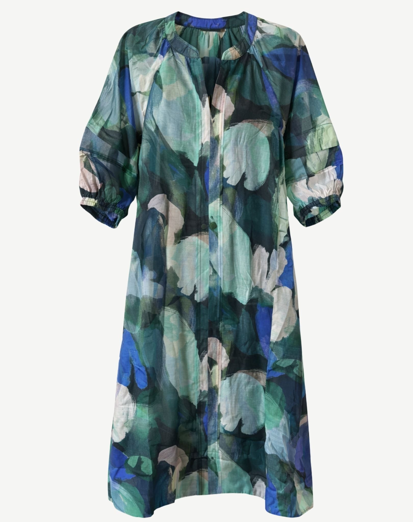 Seafoam Printed Midi Dress Corfu Jeans