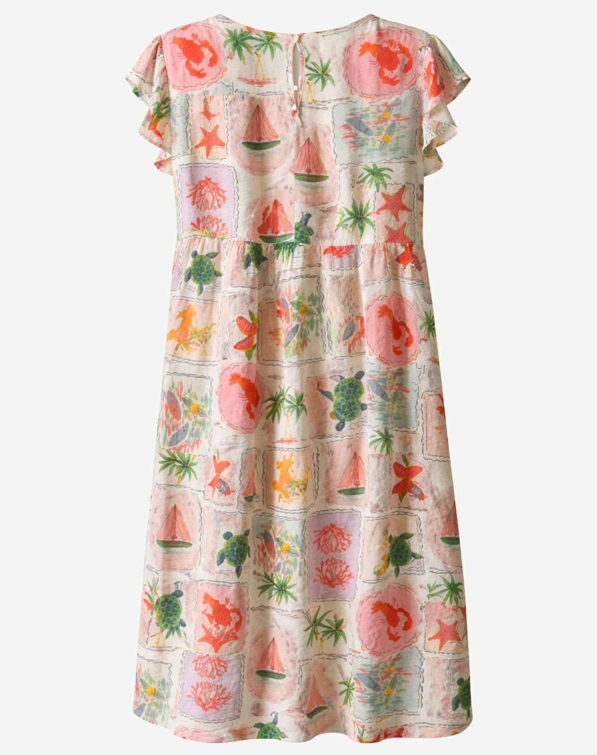 Oasis Printed Midi Dress Corfu Jeans