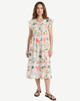 Oasis Printed Midi Dress Corfu Jeans