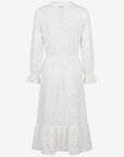 White Embroidered Cotton Midi Dress Corfu Jeans