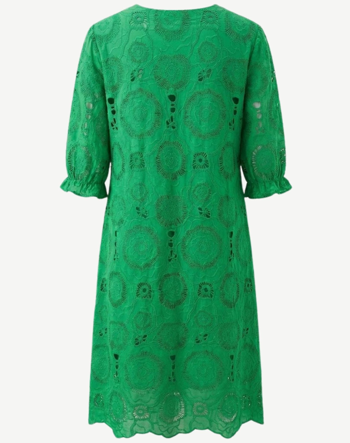 Matcha Embroidered Cotton Dress Corfu Jeans