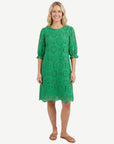 Matcha Embroidered Cotton Dress Corfu Jeans