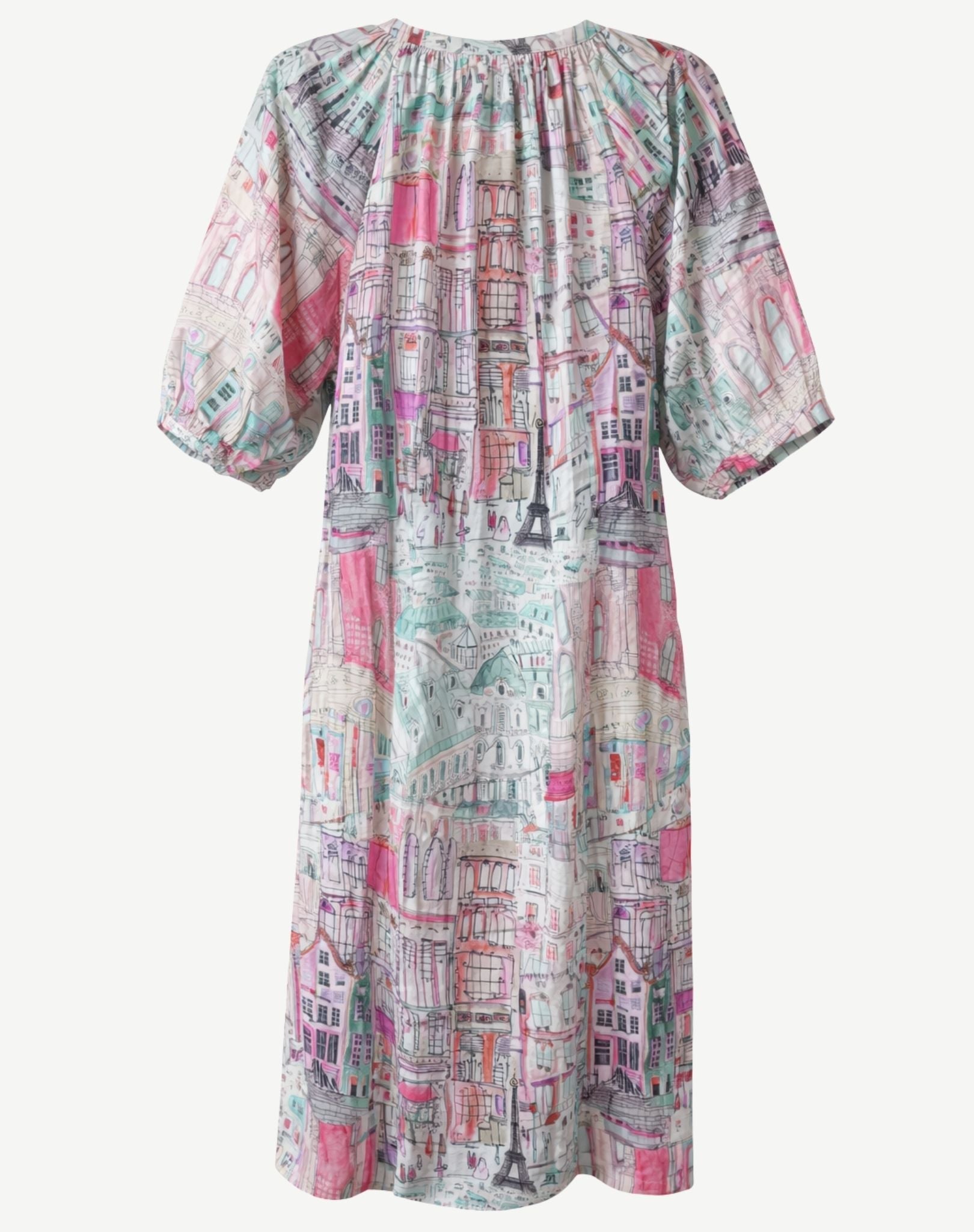 Summer Streets Cotton Print Midi Dress Corfu Jeans