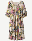 Eden Air Floral Midi Dress Corfu Jeans