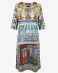 Cafe Et Croissant Printed Jersey Dress Corfu Jeans