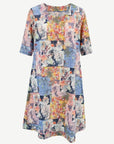 Tropical Mix Up Printed Jersey Dress Corfu Jeans