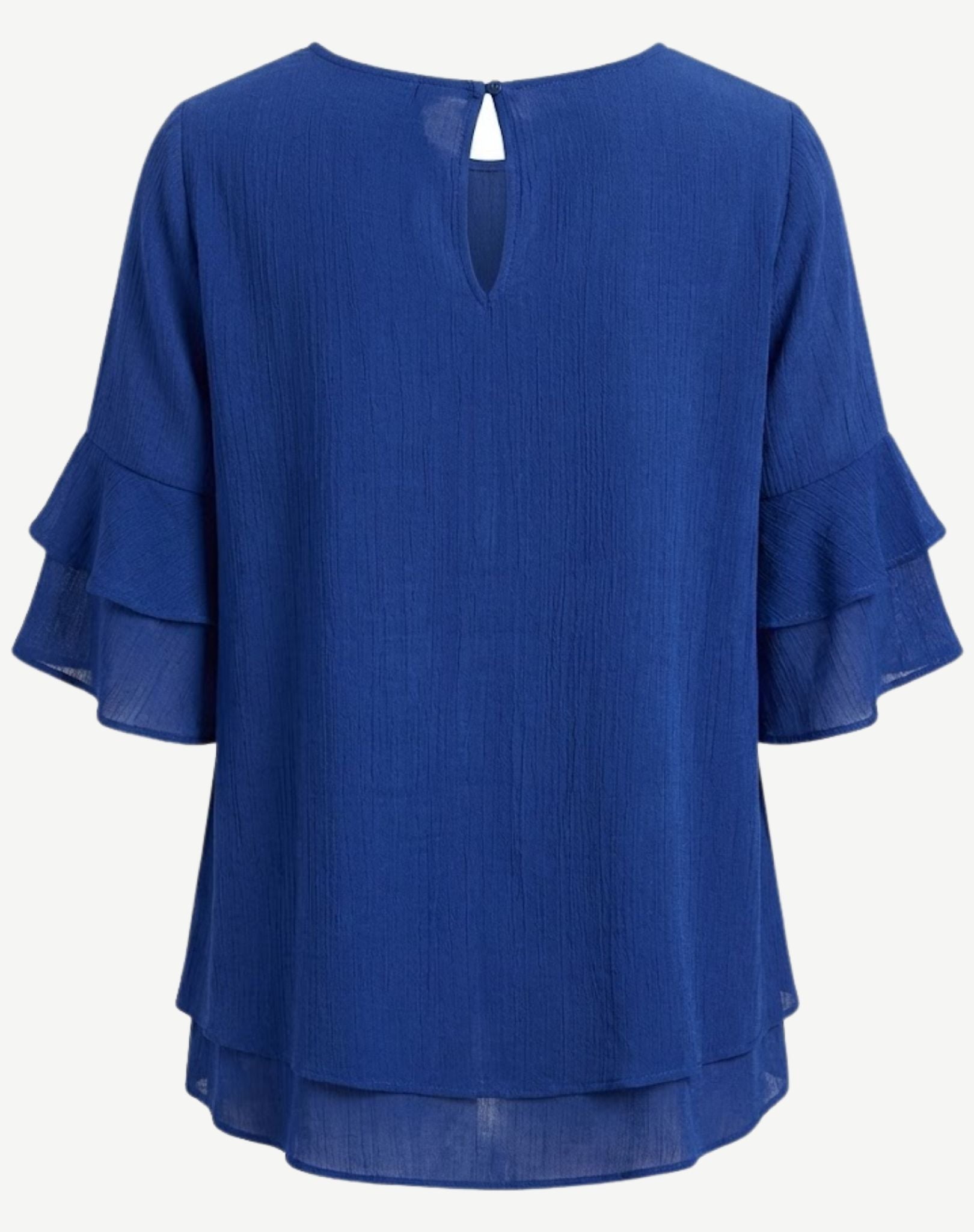 Riviera Layered Ruffle Sleeve Blouse Corfu Jeans