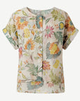 Naturally Spring Button Front Layered Top Corfu Jeans