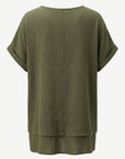 Sagewood Short Sleeve Top Corfu Jeans