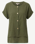 Sagewood Short Sleeve Top Corfu Jeans