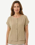 Sand Short Sleeve Top